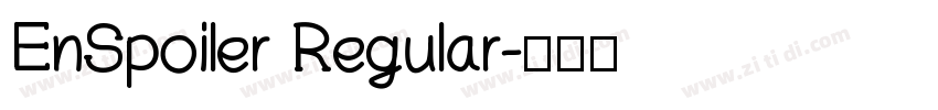 EnSpoiler Regular字体转换